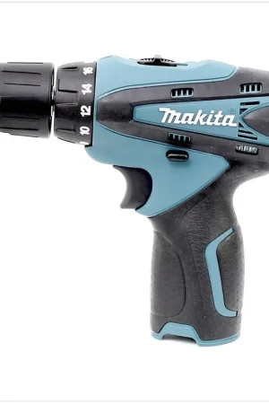 Solde Makita DF 330 D Perceuse-visseuse sans fil 10,8 V Li-Ion VERT avec 2x batterie 10,8 V, chargeur + étui dans le coffret
