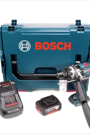 Bosch GSR 18 VE-EC Professional Perforateur sans fil + Coffret de transport L-Boxx + 1x Batterie GBA 6 Ah + Chargeur rapide GAL 1880 CV Paiement Sécurisé