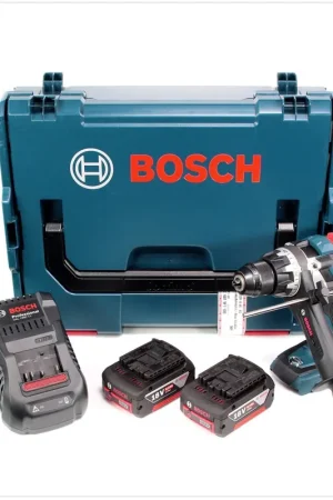 Bosch GSR 18 VE-EC Professional Brushless Perforateur sans fil + Coffret de transport L-Boxx + 2x Batteries GBA 6 Ah + Chargeur rapide GAL 1880 CV Commande En Gros