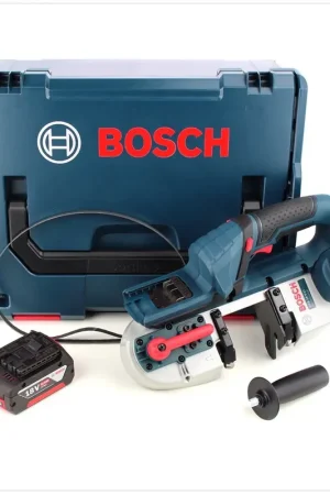 Offre Exclusive Scie à ruban à batterie Bosch GCB 18 V-LI 18V + 1x batterie 5,0Ah + L-Boxx - sans chargeur
