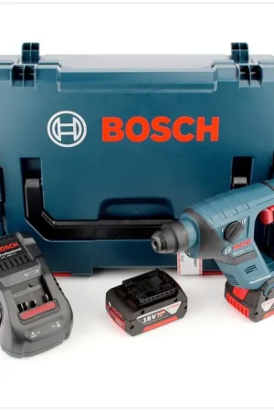 Acheter Direct Bosch GBH 18 V-Li Perforateur sans-fil 18 V 1,0 J SDS plus + Coffret de Transport L-Boxx + 2x Batteries 5,0 Ah + Chargeur