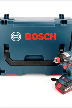 Achetez Aujourd'hui Bosch GDX 18 V-EC Professional 18 V Visseuse à chocs sans fil + 1x Batterie GBA 5 Ah Li-Ion + Coffret de transport L-Boxx - sans Chargeur