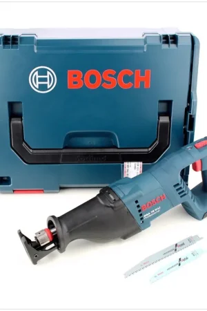 Vente Flash Bosch GSA 18 V-LI Professional 18 V Scie sabre sans fil avec boîtier L-Boxx + 1x Batterie GBA 5,0 Ah Li-lon - sans Chargeur