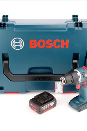Perceuse-visseuse sans fil Bosch GSR 18 V-EC Professional avec 1 batterie GBA 5,0 Ah + L-Boxx Marque