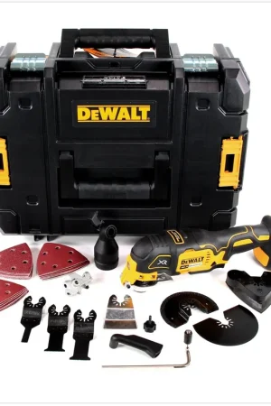 Oscillateur à batterie DeWalt DCS 355 NT 18V brushless + TSTAK + accessoires 29 pièces - sans batterie, sans chargeur Acheter En Ligne