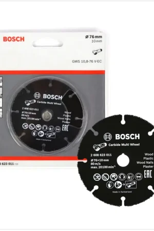 Must-Have Bosch Disque à tronçonner Carbide MultiWheel 76 mm pour GWS 10,8-76 / 12V-76 ( 2608623011 )