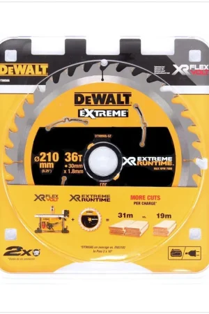 Vente Directe Dewalt DT 99566 Lame de scie circulaire sans fil 210 / 30 mm XR FlexVolt, 36 dents