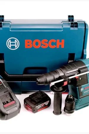 Bosch GBH 18 V-26 F Perforateur sans-fil Professional SDS-plus + Coffret L-Boxx + 1x Batterie GBA 6Ah + Chargeur GAL 1880 CV Affaire À Saisir