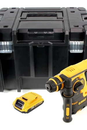 Vente Flash DeWalt DCH 253 18 V - Perforateur burineur sans fil + Coffret de transport DeWALT TSTAK Box DWST 1-71195 + 1x Batterie Dewalt DCB 183 18V 2 Ah - sans Chargeur