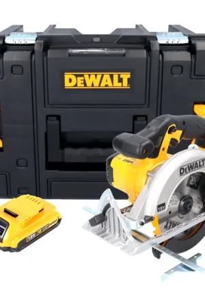 DeWalt DCS 391 NT Scie circulaire portative sans fil 18 V 165 mm + 1x batterie 2,0 Ah + TSTAK - sans chargeur Satisfait Ou Remboursé