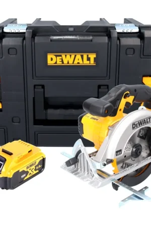DeWalt DCS 391 NT Scie circulaire sans fil 18 V 165 mm + 1x batterie 5,0 Ah + TSTAK - sans chargeur Prix Choc