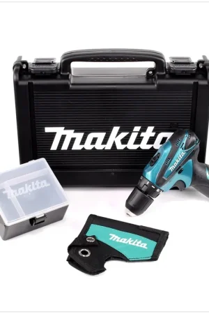Quantité Limitée Makita DF 330 perceuse-visseuse sans fil 10,8 V solo en coffret + conteneur pour accessoires et étui