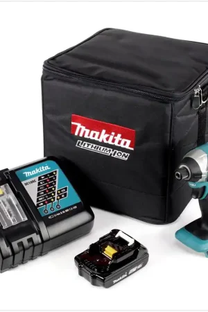Makita DTD 152 RA1 clé à chocs sans fil 18 V 165 Nm 1/4" + 1x batterie 2,0 Ah + chargeur + sac Prix Bas