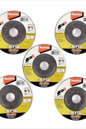 Dernière Chance Makita Set de 5 disques abrasifs 115 mm (B-49775)