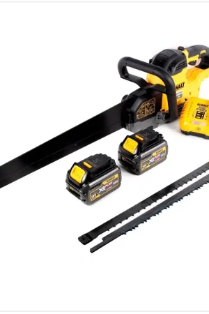 Prix Réduit DeWalt DCS 397 Scie spéciale alligator FlexVolt 54 V / 18 V 430 mm + 2x Batteries DeWalt DCB 546 54 V 6 Ah + Chargeur Dewalt DCB 118 + 2x Lames de scie spéciales Dewalt DT 99591 HM 430 mm