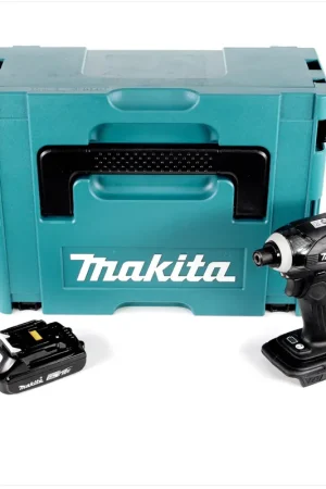 Nouvel Arrivage Makita DTD 146 B 18 V Li-ion Visseuse à chocs sans fil noir avec boîtier Makpac + 1x Batterie BL 1820 2,0 Ah
