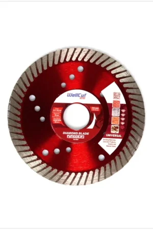 WellCut Diamond Blade Disque à tronçonner diamanté - 125 x 22,2 x 10mm Universal turbo (777 - 115 / 22) Prix Cassé