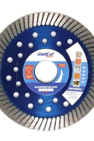 WellCut Disque à tronçonner diamanté 115 x 22,2 mm (888 - 115 / 22) Must-Have