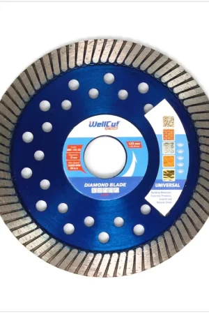 Haute Qualité WellCut Diamond Blade Disque à tronçonner diamanté - 125 x 22,2 mm Universal Turbo (888 - 125 / 22)