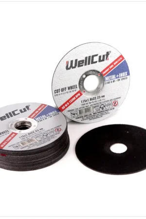 Soldes WellCut WCM 11510 - 25 pièces de disques à tronçonner 115 mm pour métal, tôle d'acier, acier inoxydable