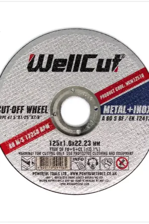 Offre Du Jour WellCut WCM 12510 - 25 pièces disques à tronçonner 125 mm pour métaux, tôle d'acier, acier inoxydable