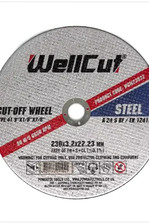 Commander Maintenant WellCut WCM 23032 Disque de coupe 230mm pour métal, 25pcs.