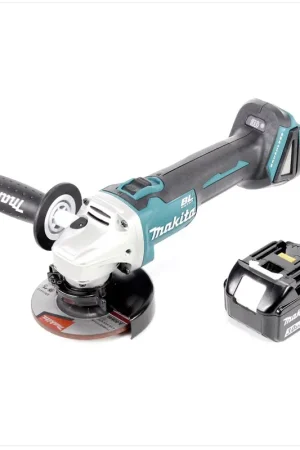 Makita DGA 456 F1 Meuleuse d'angle sans fil 18V, 115mm, sans balai + 1x Batterie 3,0 Ah - sans chargeur Pas Cher