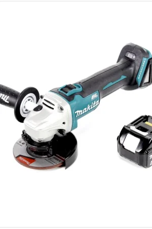 Makita DGA 456 M1 Meuleuse d'angle sans fil 18V, 115 mm, sans balai + 1x Batterie 4,0 Ah - sans chargeur Expédié Aujourd'hui