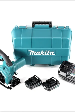 Top Vente Makita HS 301 DWAE 10,8 V Scie circulaire sans fil avec Coffret + 2x Batteries BL 1020B 2,0 Ah + Chargeur DC10WC