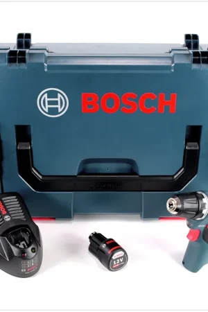 Promotion Saisonnière Bosch GSR 12V-20 Professional Perceuse-visseuse sans fil brushless + Coffret L-Boxx + 1x Batterie GBA 2,5 Ah + Chargeur GAL 1230