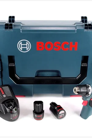 Vente Flash Bosch GSR 12V-20 Professional Perceuse-visseuse sans fil brushless 20 Nm + Coffret L-Boxx + 2x Batteries GBA 2,5 Ah + Chargeur GAL 1230 ( 06019D4004 )
