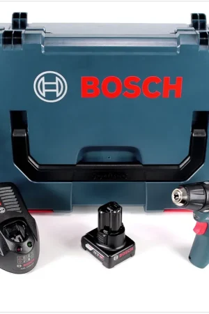 Remise Bosch GSR 12V-20 Professional Perceuse-visseuse sans fil brushless 20 Nm + Coffret L-Boxx + 1x Batterie GBA 4,0 Ah + Chargeur GAL 1230