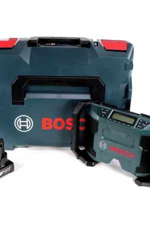 Radio de chantier à batterie Bosch GPB 12V-10 12V + 1x batterie 6,0Ah + L-Boxx - sans chargeur Affaire À Saisir