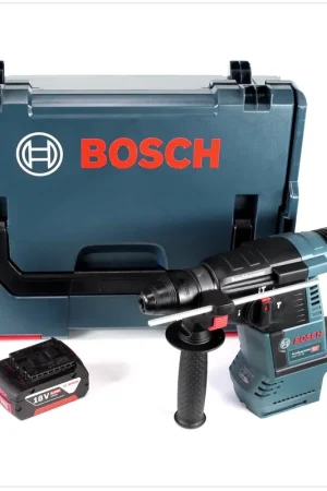 Retour Gratuit Bosch GBH 18V-26 Marteau perforateur sans fil 18V 2,6J brushless SDS-Plus + 1x batterie 5,0 Ah + L-Boxx - sans chargeur