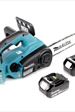 Quantité Limitée Makita DUC 252 F2 Tronçonneuse d'élagage sans fil 25 cm 36V ( 2x18V ) + 2x Batteries 3,0 Ah - sans chargeur