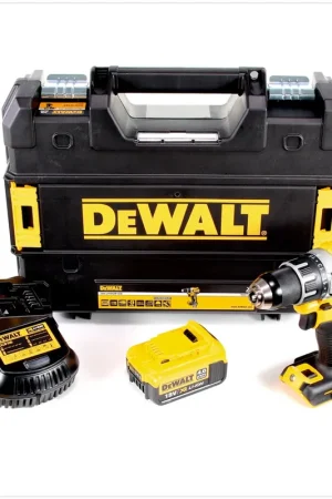 Marque DeWalt DCD 791 M1 Perceuse-visseuse sans fil Brushless 18V 70Nm + 1x batterie 4,0 Ah + 1x chargeur dans TSTAK