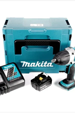 Expédition Rapide Makita DTW 450 RM1J 18V Li-ion Boulonneuse à chocs sans fil avec boîtier Makpac + 1x Batterie BL 1840 4,0 Ah + Chargeur rapide DC 18 RC