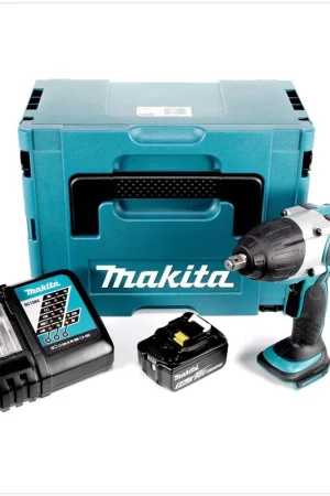 Expédié Aujourd'hui Makita DTW 450 RT1J 18V Li-ion Boulonneuse à chocs sans fil avec boîtier Makpac + 1x Batterie BL 1850 5,0 Ah + Chargeur rapide DC 18 RC