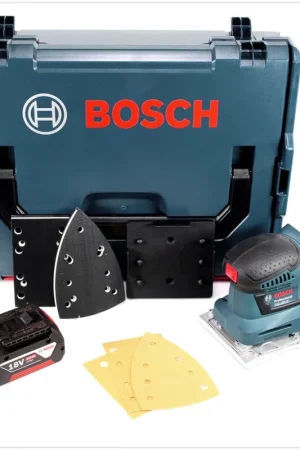 Bosch GSS 18V-10 Ponceuse vibrante sans fil 18V + 1x batterie 5,0Ah + L-Boxx - sans chargeur Super Prix