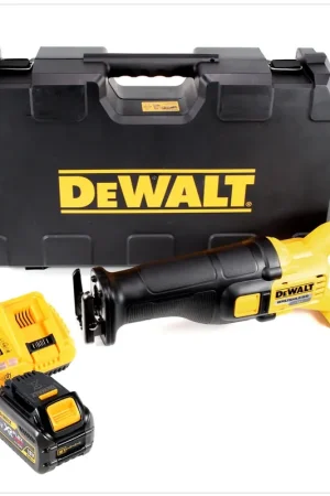 Solde DeWalt DCS 388 - 54 V Flexvolt Brushless Scie Sabre sans fil avec boîtier + 1x DCB 546 XR FlexVolt 54 / 18 V 6,0 Ah Li-lon Batterie + DCB 118 XR FlexVolt 54 V / 18 V Chargeur rapide