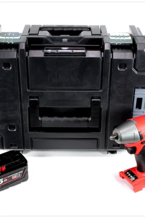Milwaukee M18 FIWF 38-501 Visseuse à percussion sans fil 18V, sans balai , 3/8", 284Nm+ 1x Batterie 5,0Ah + TSTAK - sans chargeur Must-Have