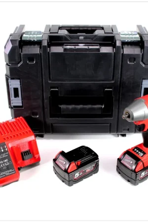 Super Prix Milwaukee M18 FIWF 38-502 C Visseuse à percussion sans fil 18V, sans balai, 3/8", 284Nm + 2x Batteries 5,0Ah + Chargeur + TSTAK