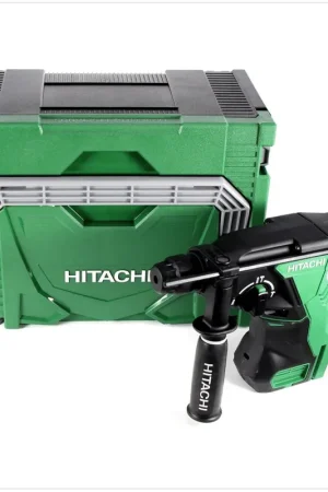Hitachi DH 18 DBL 18 V Li-Ion Brushless SDS-Plus Perforateur sans fil + Coffret de transport Hitachi HSC type 3 - sans batterie, sans chargeur Produit De Marque