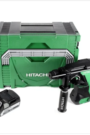 Hitachi DH 18 DBL 18 V Perceuse à percussion sans fil Li-Ion Brushless SDS-Plus + Coffret Hitachi HSC type 3 + 1x Batterie - sans chargeur Super Prix