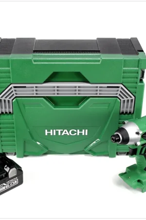 Hitachi WH 18 DGL 18V Visseuse à chocs sans fil + Hitachi System Case HSC type 2 + 1x Batterie 6.0 Ah - sans chargeur Top Vente