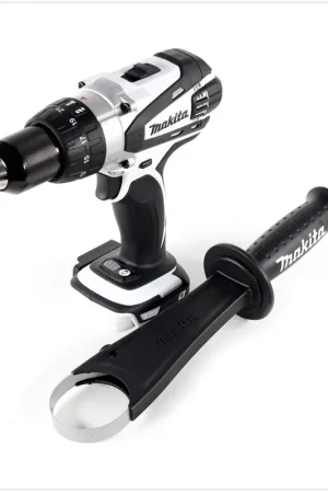 Makita DDF 458 W Z Perceuse visseuse sans fil, 18V Solo 91 Nm, couleur blanche - sans batterie, sans chargeur Prix Réduit