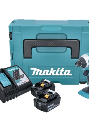 Paiement Sécurisé Makita DTD 152 RFJ 18V Li-ion Visseuse à chocs sans fil avec boîtier Makpac + 2x Batteries BL1830 3,0 Ah + Chargeur DC18RC