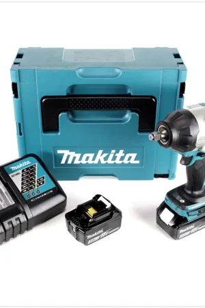 Prix Bas Makita DTW 1002 RFJ Clé à choc 1/2" 18V 1000Nm Brushless + 2x batterie 3,0Ah + chargeur + Makpac