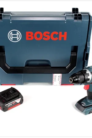 Dernier Modèle Bosch GSR 18 V-60 C Professional Brushless Li-Ion Perceuse-visseuse sans fil + 1x Batterie GBA 5,0 Ah + Coffret L-Boxx - sans Chargeur