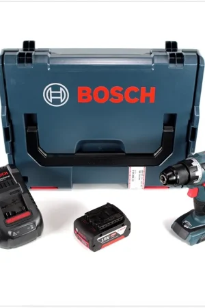 Bosch GSR 18 V-60 C Professional Brushless Li-Ion Perceuse-visseuse sans fil + 1x Batterie GBA 5,0 Ah + Chargeur GAL 1880 CV + Coffret L-Boxx Commander Vite